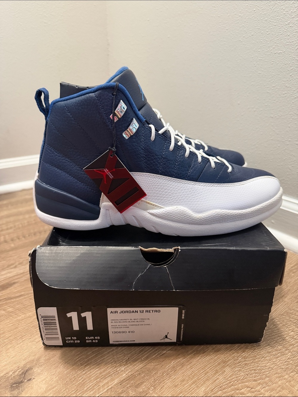 Air Jordan 12 xii retro obsidian size 11 2012